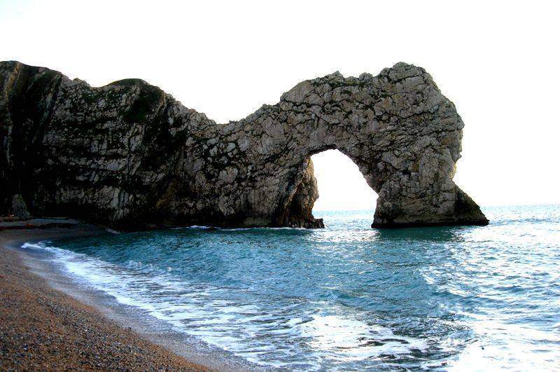Durdle Door, a limestone arch on the Dorset Jurassic Coast.