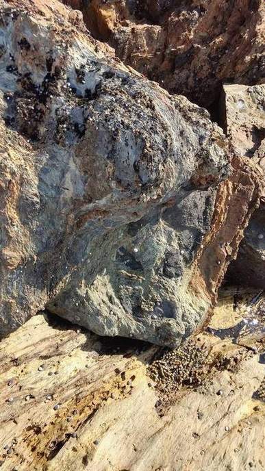 Pillow lava: new crust under water.
