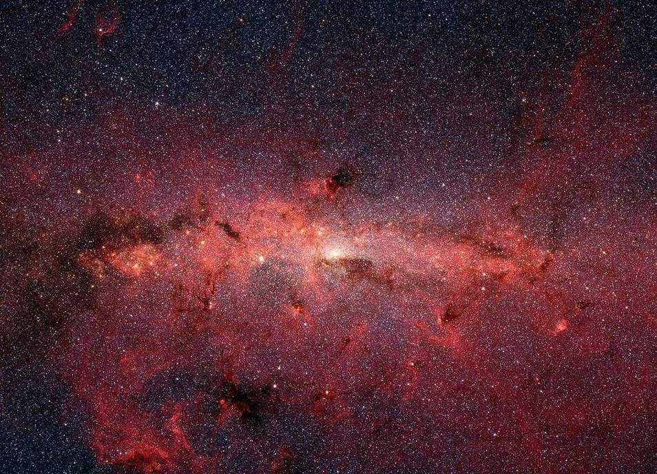 The Milky Way as a disk of stars.