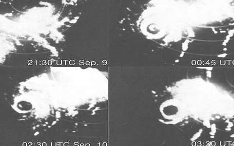 Eyewall in the tropical-cyclone lab — a TERMS crop, not the glossary plate and not the lab cover.